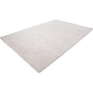 Lalee Velutto - Hoogpolig- zacht- glimmend- velvet- effen- karpet- shaggy- 200x290 cm ivoor gebroken wit