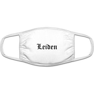 Leiden mondkapje | gezichtsmasker | bescherming | bedrukt | logo | Wit mondmasker van katoen, uitwasbaar & herbruikbaar. Geschikt voor OV