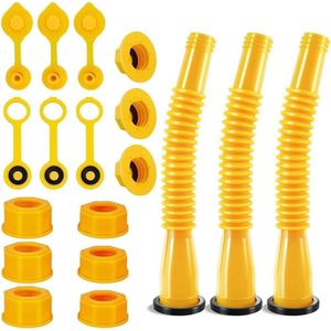 Allecto plus - 3 stuks vervangingsset gas tankmondstuk plastic moer - Antislip - Compatibel met 1, 2, 5 en 10 gallon tanks