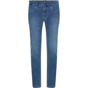 camel active - Slim Fit 5-pocket Broek - Inktblauw