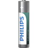 Philips Batterijen Aaa Industrial Zilver/groen 10 Stuks