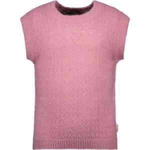 Moodstreet M208-5340 Truien & Vesten Meisjes - Sweater - Hoodie - Vest- Lila - Maat 110/116