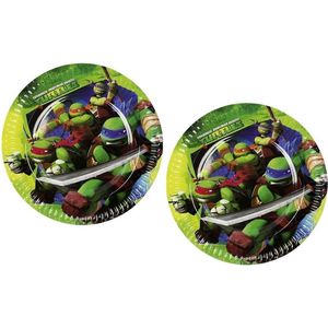 Teenage - Mutant - Ninja Turtles - Feestbordjes - Party bordjes - Bordjes - Karton - 16 Stuks - 23 cm - Wegwerp - Kinderfeest - Verjaardag.