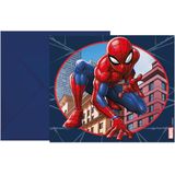 Spider-Man Uitnodigingen FSC 14 x 9 cm - 6 stuks