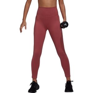 Sportleggings voor Dames Adidas Studio 7/8 Bruin