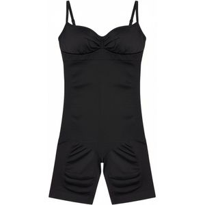 TAFUER - Shapewear Dames Bodysuit - Corrigerend Ondergoed - Buik, Taille en Heup Ondersteuning - Comfortabel en Elastisch - Zwart - S/M - 1 Stuk