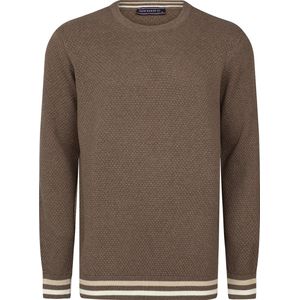Felix Hardy Katoenen Trui - Sweater - Ronde Hals Heren Braun - 2Xl