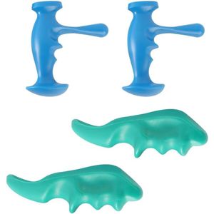 JHubers Goods - Set van 4 Draagbare Massage-instrumenten voor Zelfmassage - Effectief Triggerpoint-massage-apparaat - Gemakkelijk in de hand te houden.