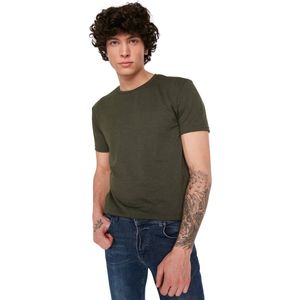 Trendyol Zwart Basic Normaal Gesneden T-Shirt Met Ronde Hals En Korte Mouwen Tmnss22Ts0271