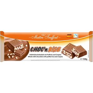 Choc´n Rice Melk chocolade met gepofte rijst - 150 gram