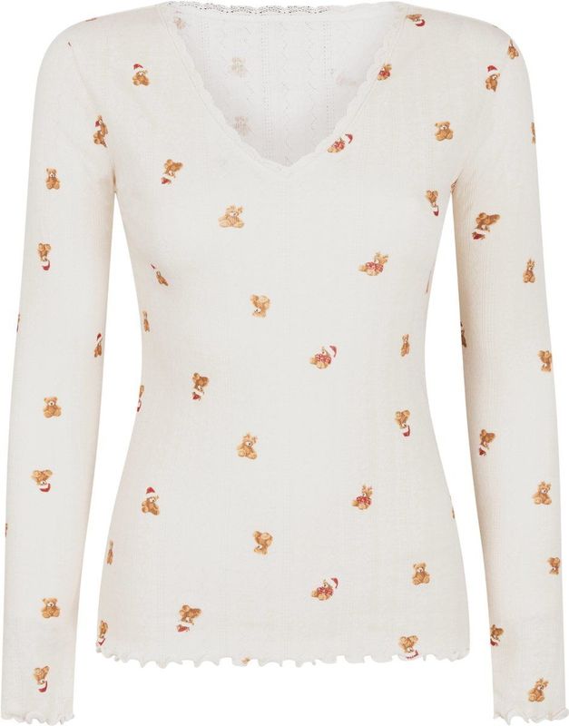 Hunkemöller Pyjama top Pointelle Wit XS