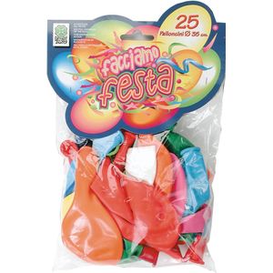 Carnival Toys Ballonnen 35 Cm Latex Rood/geel/blauw 25 Stuks