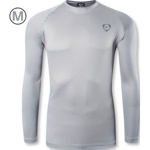 Livano Rash Guard - Surf Shirt - Zwemkleding - UV Beschermende Kleding - Voor Zwemmen - Surfen - Duiken - Lichtgrijs - Maat M