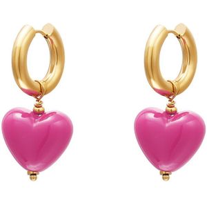 Yehwang |2 delig ""earparty Heart"" | stainless steel