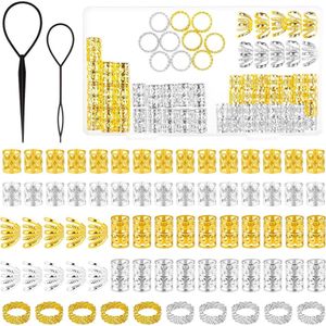 Dreadlocks accessoires - Vikingen stijl - Haarclips en kralen - Goud en zilver - 72 stuks