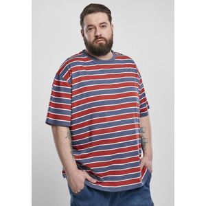 Urban Classics - Yarn Dyed Oversized Board Stripe Heren T-shirt - L - Multicolours