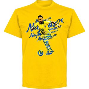 Neymar Brazilië Script T-Shirt - Geel - XS