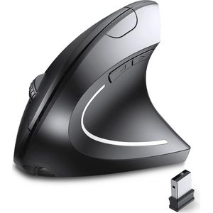Ergonomische Draadloze Oplaadbare Muis met 6 Knoppen en 3 DPI-instellingen - Ideaal voor Desktop en Laptop