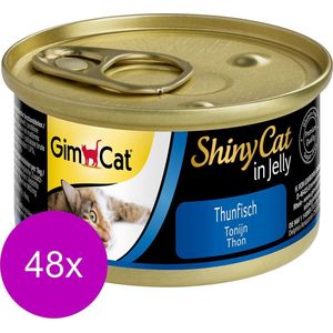 Gimcat Shinycat Adult 70 g - Kattenvoer - 48 x Tonijn