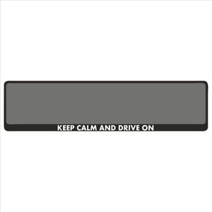 Kentekenplaathouder - Auto - Met Tekst - Keep calm and drive on - Voor Kentekenplaat 520x110mm