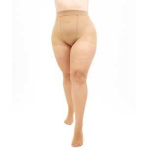 GIULIA Panty - Mollie 20 - Grote Maten - Plus Size - Maatje Meer - Zijde Glans - Korte Benen - 20 Den - 1XL - Daino
