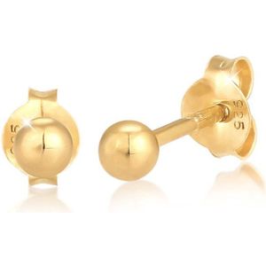 Elli - Oorbellen - Verguld 925 Sterling Zilver - Dames - Ronde Balletjes Geo Rond Basic