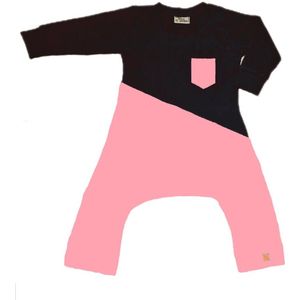 Onesie geschikt voor Pavlik, gipsbroek en Broek geschikt voor Pavlik, gipsbroek en spreidbroek Roze/ zwart