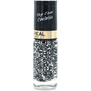 L’Oréal Paris Color Riche Le Vernis - 916 Confettis - Zwart - Nagellak Topcoat