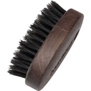 Baardstuff - Baardborstel Regular Size - Walnoothout Handvat - Gevoelige Huid - Zwijnenhaar