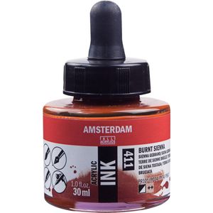 Amsterdam Acrylic Ink Fles 30 ml Sienna Gebrand 411