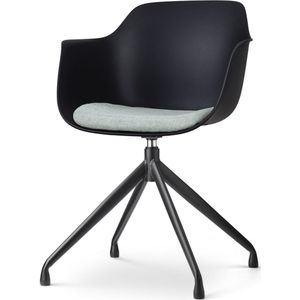 Eetkamerstoelen - Groen - Kunststof en Metaal - Industrieel