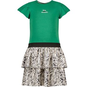 B. Nosy Y402-5848 Meisjes Jurk - Basil green - Maat 110