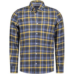 NZA - Blauw - Katoenen Overhemd - Lange Mouwen - Regular Fit