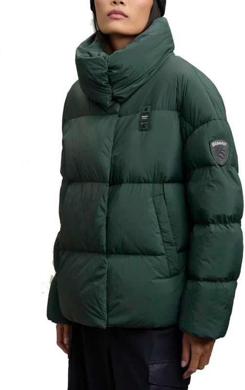 BLAUER - Nuvola Ross - Plumífero Kort - Groen - 90/10 Rellening