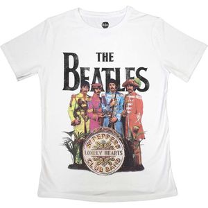 Skinny Fit T-shirt - The Beatles Sgt Pepper - Vrouwen - Katoen