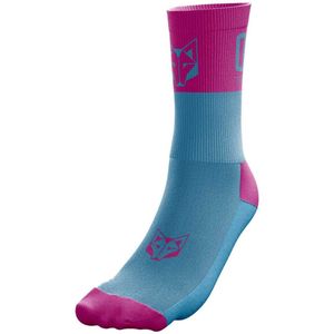 Otso Multi-sport Medium Cut Light Blue/fluo Pink Sokken Blauw EU 44-48 Man,Vrouw