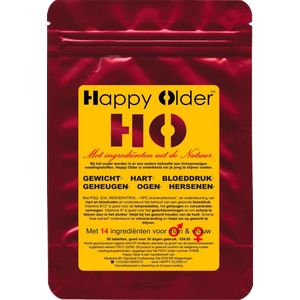 Happy-Older multi antioxidant 14-in-1 met o.a. Glutathion, Resveratrol, Astaxanthine, OPC, Q10  en PQQ