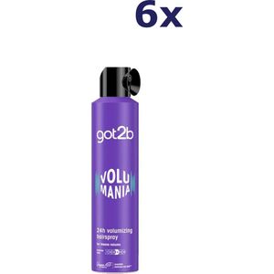 6x Got2B Volumania Haarspray 300ml