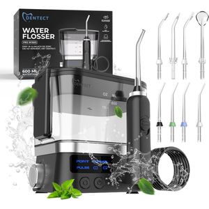 Dentect Waterflosser - Neusdouche - Monddouche - Tongschraper - Tongreiniger - Flosapparaat - Beugel schoonmaken - Tandplak verwijderen - Tandsteenverwijderaar - 600 ML