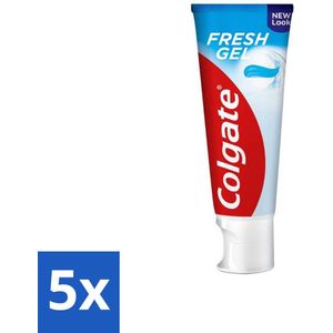 Colgate - Blue Fresh Gel - Tandpasta - 75 ml - Bulkverpakking - 5 stuks