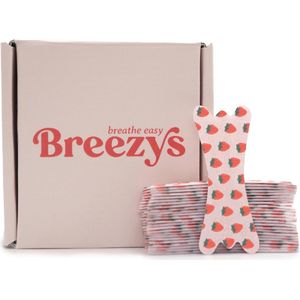 Neusstrips voor Betere Slaap en Ademhaling - Comfortabele Pasvorm, Anti-Snurkoplossing - 25 Karaat Aardbeien