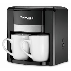Techwood - TCA206 - Duo Koffiezetter - incl. twee porseleinen kopjes