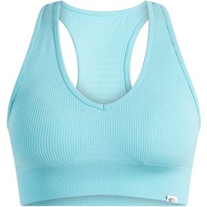 Smilodox Amaze Pro sportbeha voor dames - Ondoorzichtige, antislip sportbeha - Naadloze geribbelde crop top - Ademende yogatanktop voor fitness en sportschool