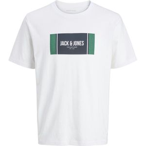 Jack & Jones - Jjhayato Tee - T-shirt - Wit - Regular Fit