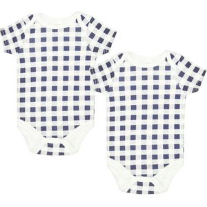 2 Rompertjes - Navy - Maat 3-6 mnd - 62/68