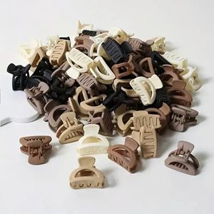 Set 20 Haarklemmen - Kleine Haarklemmetjes - 2,5 cm - Bruin - Zwart - Beige - Anti-Slip - Veel Grip - Goede Kwaliteit - Voor Plukjes Haar