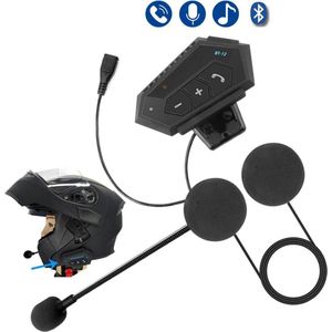 Motorhelm Headset - Intercom Motor IP67 Waterdicht - Motor Accessoires - Headset Motor Met 120 Uur Batterijduur - Bluetooth Headset met Microfoon