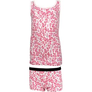 Funderwear | Luipaard Glitter Print Hemd + 2 Boxers | Roze | Maat 122