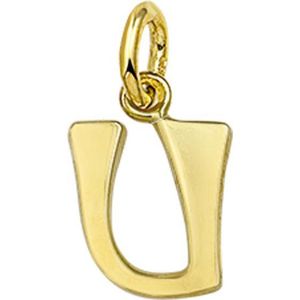 The Jewelry Collection Hanger Letter U - Goud