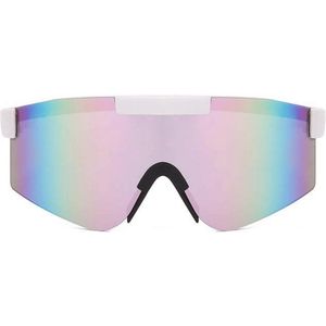 Viper Zonnebril - Sport Zonnebril - Viper Glasses - Wintersport zonnebril - sneeuw - ski bril - Fietsbril - Sportbril - UV 400 Snelle Planga Festival - Wit